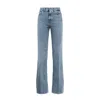 Dondup Amber Wide Leg Stretch Denim Jeans In Blue