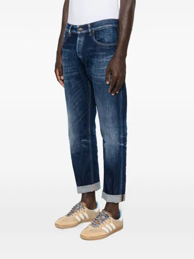 Dondup Jeans Blue Man With Twisted