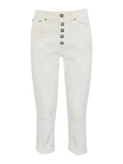 DONDUP JEANS BOOT-CUT - BLANCO