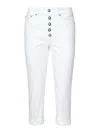 Dondup Jeans Koons Sciolti In Denim In White