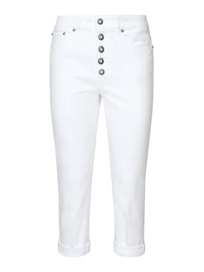 Dondup Jeans Koons Sciolti In Denim In White