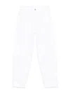 Dondup Loose White Denim Jeans In White
