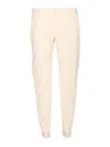 Dondup Tailored Trousers With Rolled Cuffs And Pockets In White