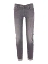 Dondup Slim-fit Gray Denim Jeans In Gray