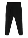 Dondup Elastic Waist Casual Pants In Black