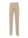 Dondup Logo Logo Denim Trousers In Brown