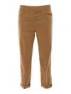 Dondup Belt-loop Casual Pants In Brown