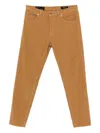 Dondup Straight Fit Corduroy Trousers In Brown