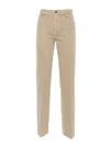 Dondup Logo Logo Denim Trousers In Brown