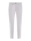Dondup George Five-pocket Jeans In Bianco