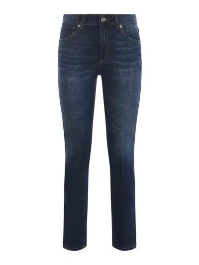 Dondup Jeans   In Stretch Denim In Blue