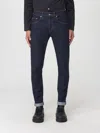 Dondup Denim Trousers With Belt Loops In Blue