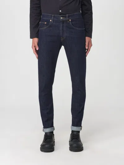 Dondup Denim Trousers With Belt Loops In Blue