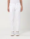 Dondup Denim Trousers With Belt Loops In White