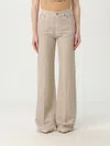 Dondup Wide-leg Trousers With High Waist And Classic Five-pocket Styling In Brown