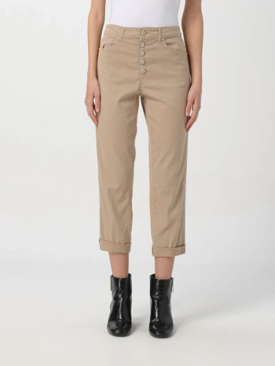Dondup Jeans  Woman Color Beige In Beige