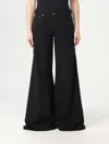 Dondup Wide Leg Amber Jeans In Black