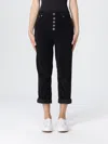 Dondup Tapered Leg Pants With Five-button Closure In Black