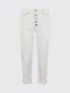 Dondup Jeans  Woman Color Yellow Cream In White