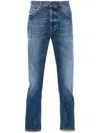 Dondup Icon Mid-rise Straight-leg Jeans In Blu