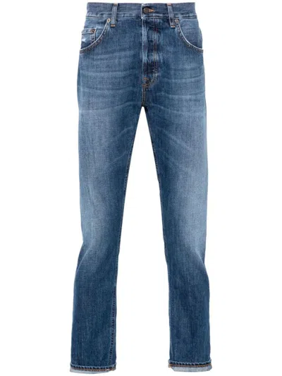 Dondup Icon Mid-rise Straight-leg Jeans In Black