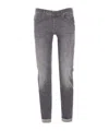Dondup Slim-fit Gray Denim Jeans In Gray