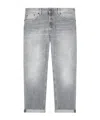 Dondup Loose Fit Ankle-length Jeans In Gray