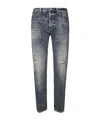 Dondup Distressed Trousers In Gray