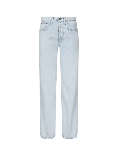 DONDUP JEANS JACKLYN A GAMBA LARGA IN DENIM