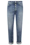 Dondup Loose Fit Cropped Denim Jeans