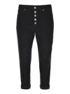 Dondup Woman Pants Black Size 31 Cotton, Elastomultiester, Elastane In Nero