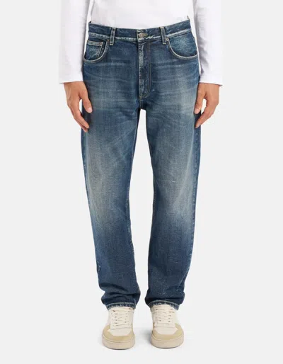 Dondup Casual Trousers Five-pocket Design In Blue
