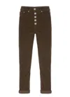 Dondup Corduroy Button-fly Jeans In Multi