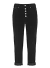 Dondup Straight Leg Corduroy Trousers With Five Pockets In Multi