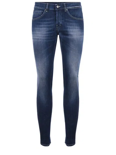 Dondup Belt-lined Jeans In Blue