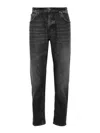 Dondup Brighton Jeans In Stretch Cotton In Negro