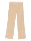 Dondup Beige Jeans With Flared Leg In Neutral