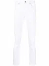 Dondup White Stretch-cotton Jeans In Bianco