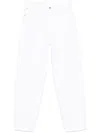 Dondup Loose White Denim Jeans In White