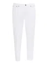 Dondup Carrot Leg Jeans In Durable Cotton Drill In White