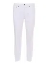 Dondup Carrot Leg Jeans In Durable Cotton Drill In White