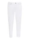 Dondup Carrot Leg Jeans In Durable Cotton Drill In White