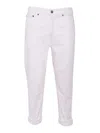 Dondup White Koons Long Jeans In White