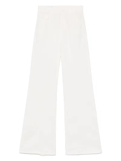 DONDUP DONDUP FLARED JEANS IN WHITE DENIM