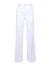 Dondup Jeans With Belt Loops In White