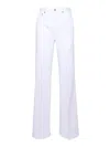Dondup Jeans With Belt Loops In White