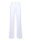 Dondup Jeans With Belt Loops In White