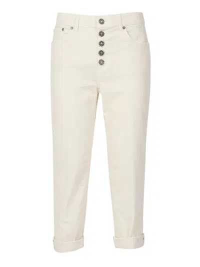 Dondup Button-fastening Jeans In Neutral