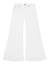 Dondup Wide Leg Jeans With Classic Five-pocket In White