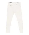 Dondup Classic Straight-leg Beige Jeans With In White